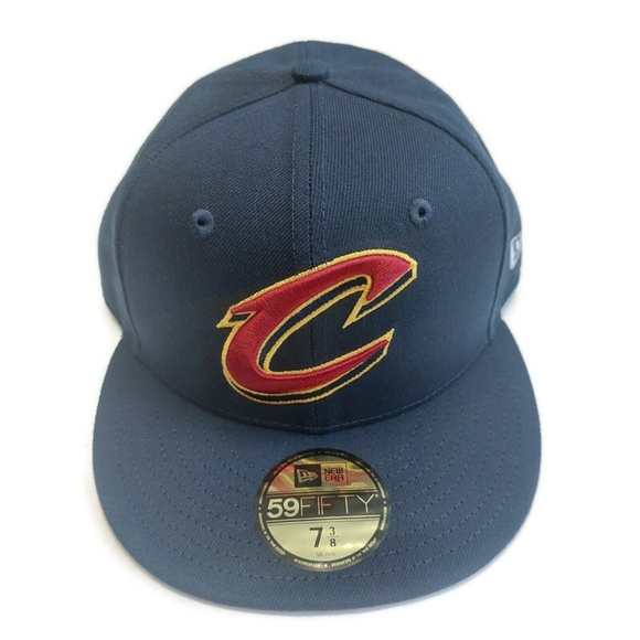 59Fifty New Era Size 7 3/8 Cleveland Cavaliers Fitted Hat Performance Cap - Picture 1 of 6
